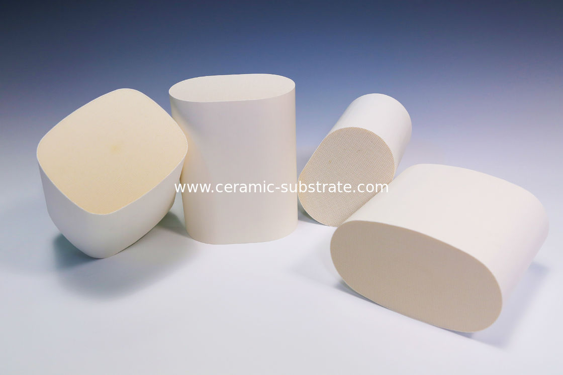 Cienki 3-kanałowy filtr ceramiczny o strukturze plastra miodu, okrągły Cordierite Substrate